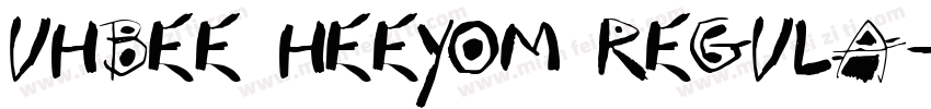 UhBee Heeyom Regula字体转换